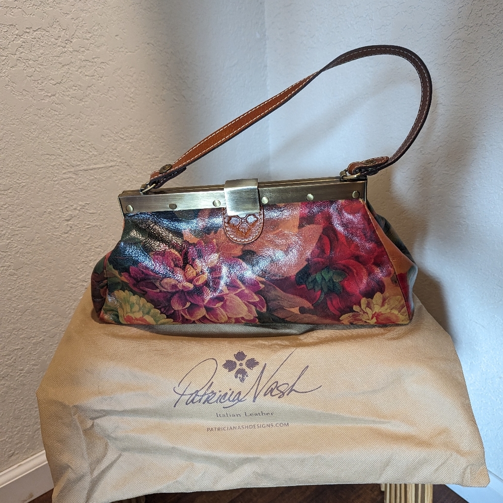 Patricia Nash Ferrara Frame Satchel